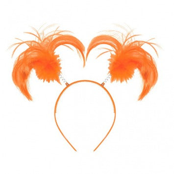 Orange Ponytail Headbopper 8in x 5in