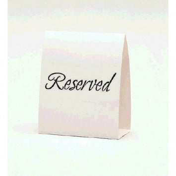 Reserved Table Cards 15 1/2in x 4 5/8in 12/ct