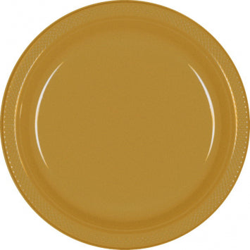 Gold Sparkle Plastic Plates, 10 1/4" 20/CT