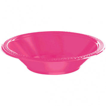 Bright Pink Plastic Bowls, 12oz 20/CT