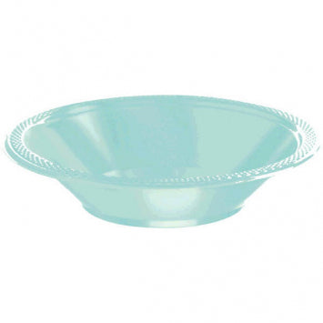 Robin's-egg Blue Plastic Bowls, 12oz 20/ct