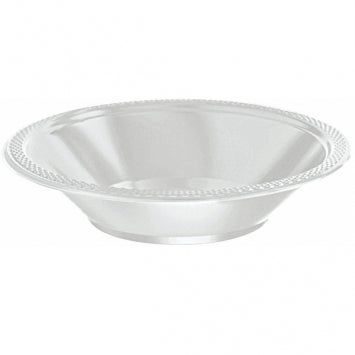 Silver Sparkle Plastic Bowls, 12oz. 20/CT