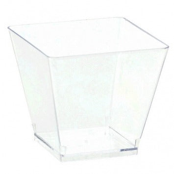 Clear Mini Plastic Cube - High Count 3in 2oz 40/ct