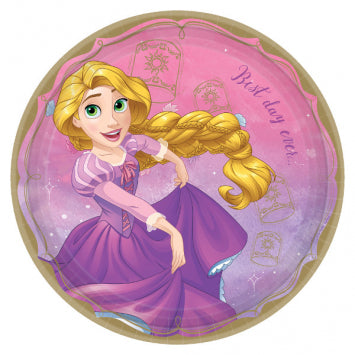 ©Disney Princess Round Plates, 9in - Rapunzel 8/ct