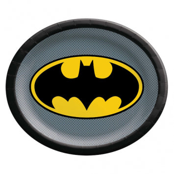 Batman™ Heroes Unite Oval Plate 12in x 10in 8/ct