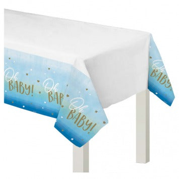 Oh Baby Boy Plastic Table Cover 54in x 102in