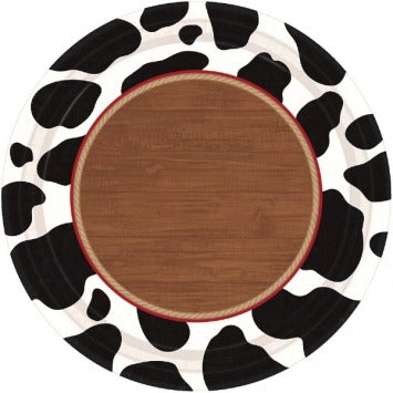Yeehaw Round Plates, 10 1/2in 8/ct