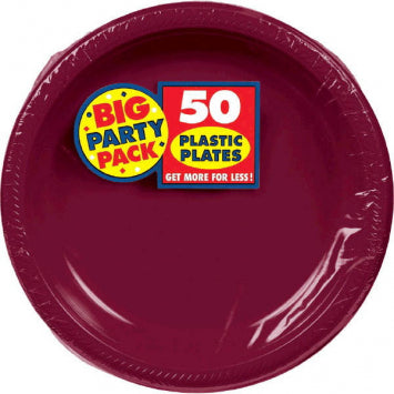 Berry Big Party Pack Plastic Plates, 7in 50/ct