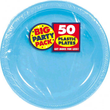 Caribbean Big Party Pack Plastic Plates, 7in 50/ct