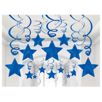 Shooting Stars Mega Value Pack Swirl Bright Royal Blue 30/ct