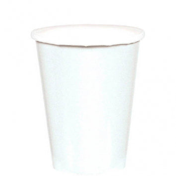 Frosty White Paper Cups, 9oz. 20/CT