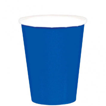 Bright Royal Blue Paper Cups, 9oz. 20/CT