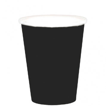 Jet Black Paper Cups, 9oz. 20ct