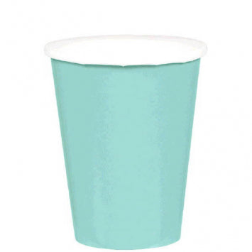 Robin's-egg Blue Paper Cups, 9oz 20/ct