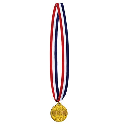 Participation Medal w/Ribbon 30in w/2in Medal 1/ct