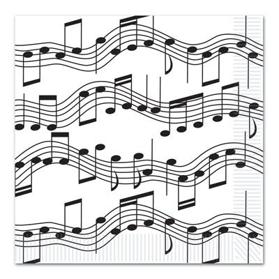 Musical Notes Luncheon Napkins 16/ct