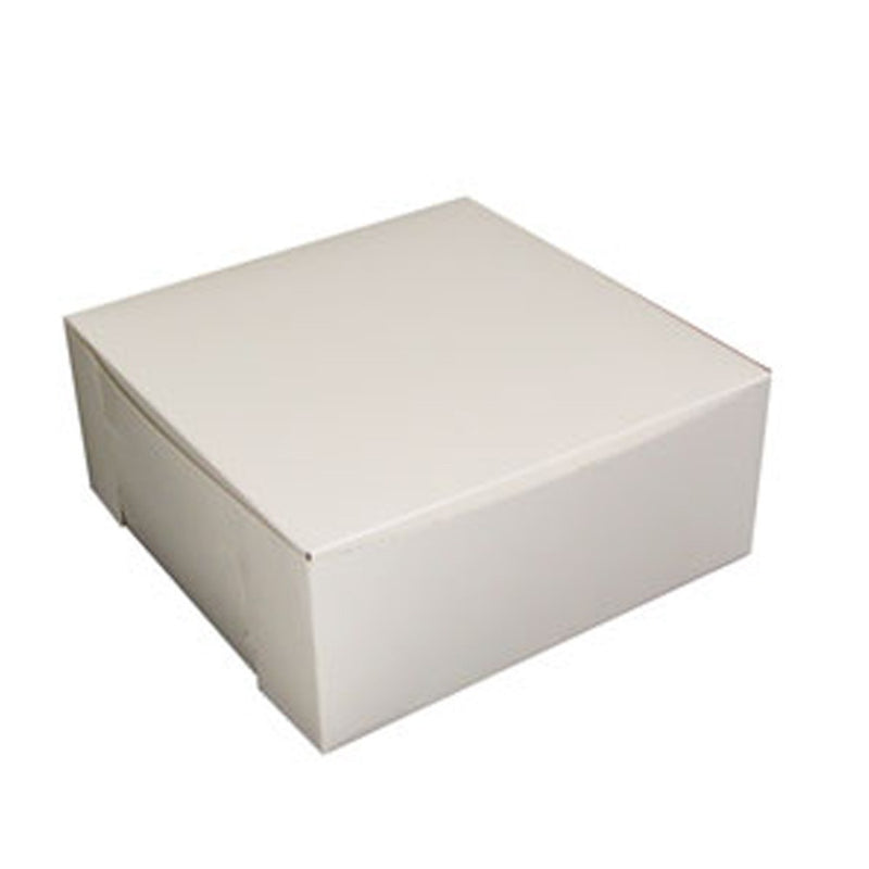 White Square Bakery Box With Corner Lock 12in x 12in x 5in