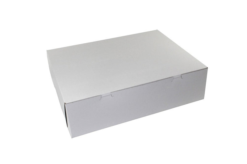 White Rectangular Bakery Box With Corner Lock 18in x 14in x 5in