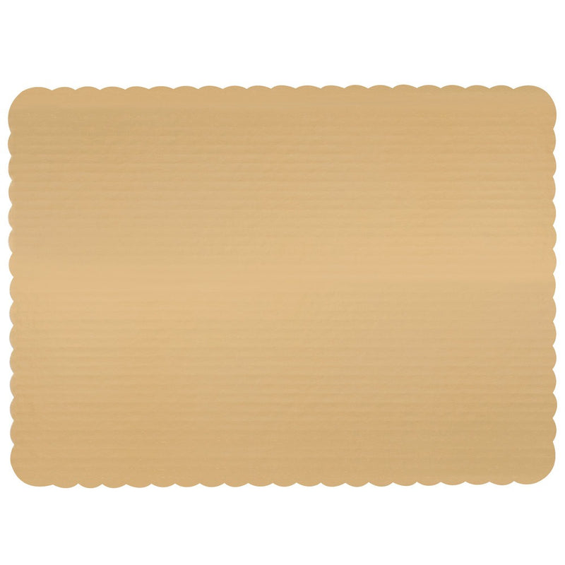 Gold Corrugated Cake Board 1/2 Sheet 17.75in x 13.75in