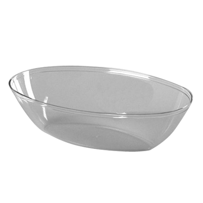 Clear Oval Plastic Luau Bowl 64oz