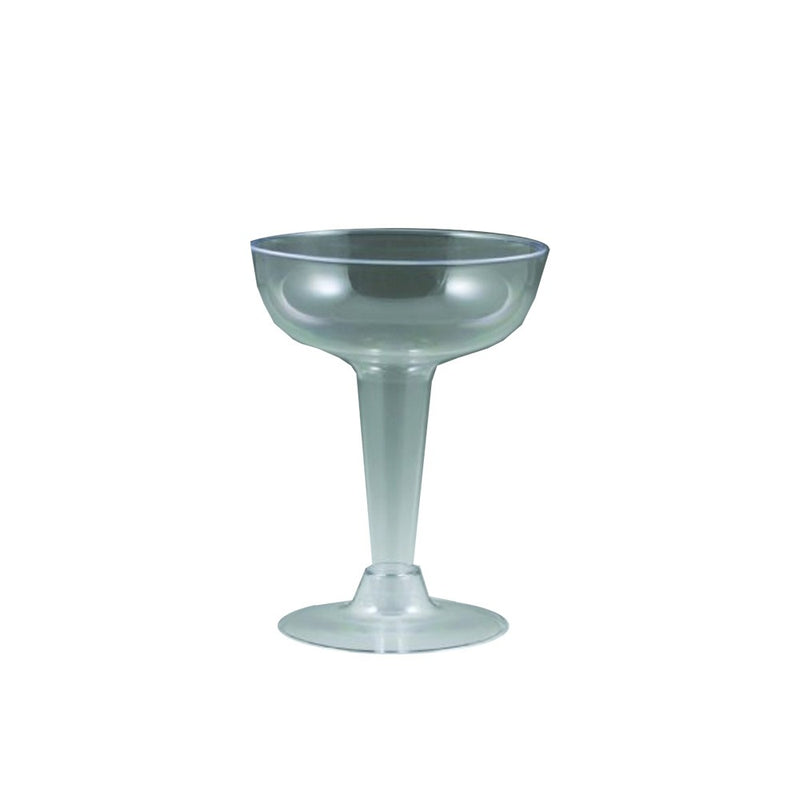 Sovereign Clear 2 piece Plastic Champagne Glass 4oz 40/ct