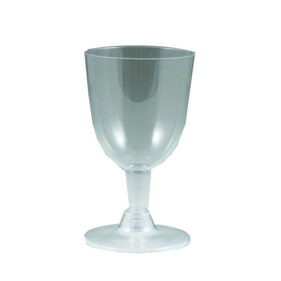 Sovereign Clear 2 piece Plastic Wine Glass 5oz 10/ct