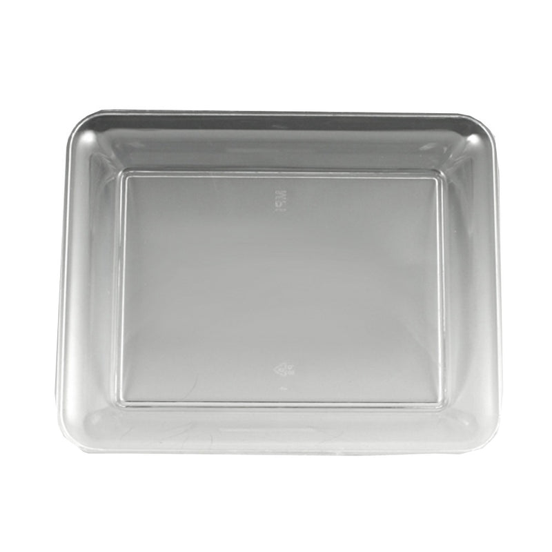 Clear Rectangular Plastic Tray 8in x 10in