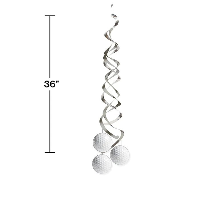 Sports Fanatic Golf Dizzy Danglers 36in 2/ct