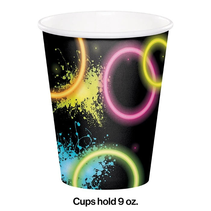 Glow Party Hot/Cold Paper Cups 9oz 8/ct