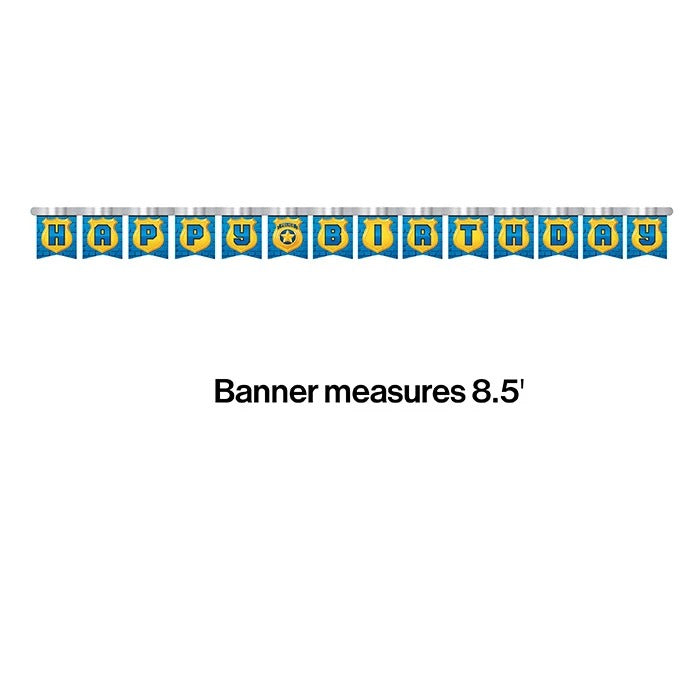 Police Party Jointed Banner 8.5ft