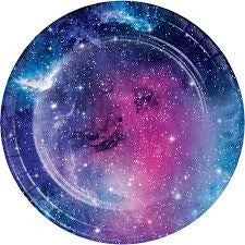 Galaxy Party 7in Dessert Plates 8/ct