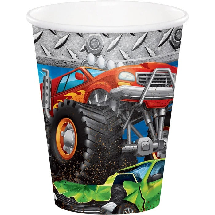 Monster Rally Truck 9oz Cup 8/ct