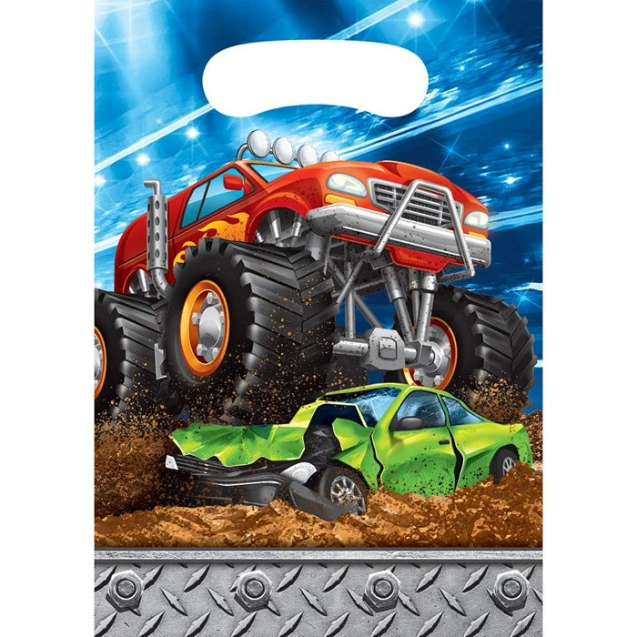 Monster Truck Rally Loot Bags 8/ct