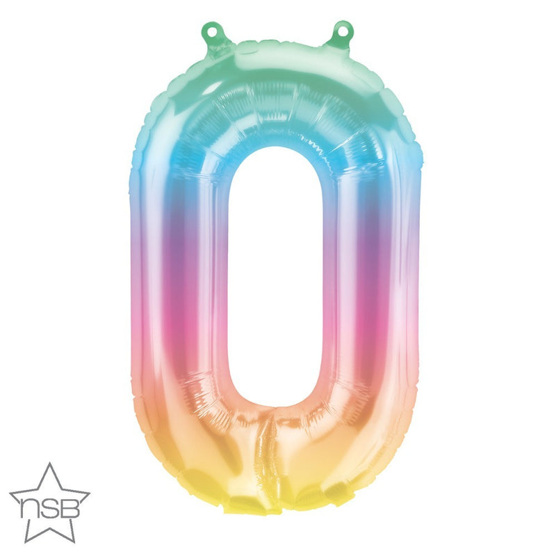 16in Number 0 Ombre <FONT color="red"><B>Consumer Inflated Air Filled</B></FONT>