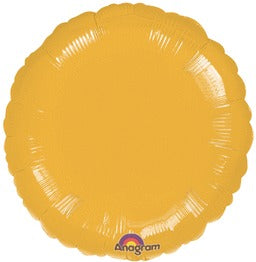 18" Metallic Gold Round - 433