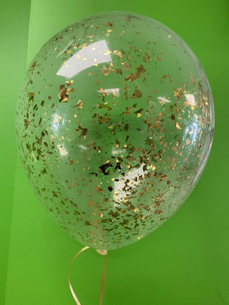 Single 11" Confetti Latex Balloon