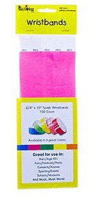 Tyvek Wristband - Glow Pink 3/4in 100/ct