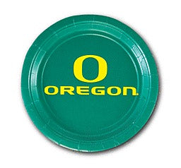 U Of Oregon Plate 7in 12/ct