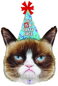 36" Grumpy Cat Party Face - 495