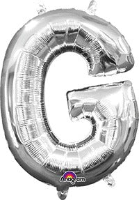16in Letter G Silver <FONT color="red"><B>Consumer Inflated Air Filled</B></FONT>