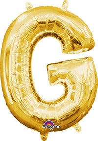 16in Letter G Gold <FONT color="red"><B>Consumer Inflated Air Filled</B></FONT>
