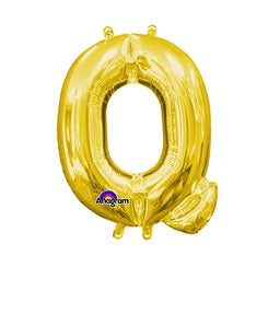 16in Letter Q Gold <FONT color="red"><B>Consumer Inflated Air Filled</B></FONT>