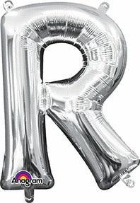 16in Letter R Silver <FONT color="red"><B>Consumer Inflated Air Filled</B></FONT>