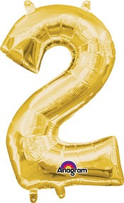 16in Number 2 Gold <FONT color="red"><B>Consumer Inflated Air Filled</B></FONT>