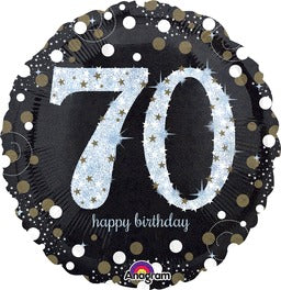 18" Sparkling Birthday 70 Holographic - 468
