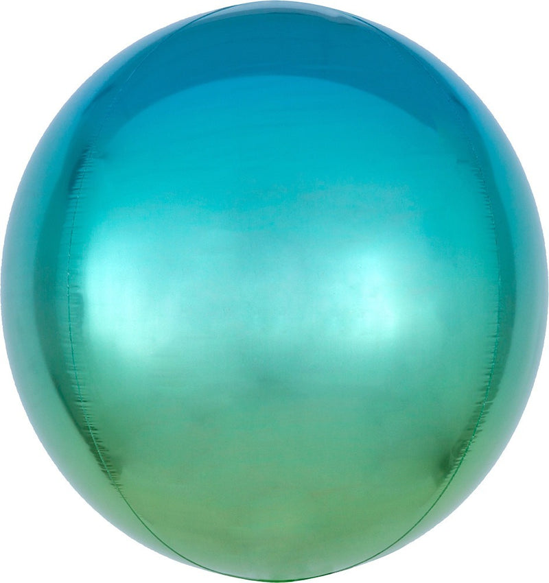 16" Blue & Green Ombre Orbz - 272