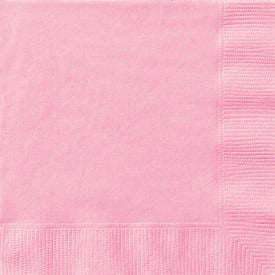 Lovely Pink Solid Beverage Napkins, 20ct