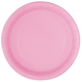 Lovely Pink Solid Round 7in Dessert Plates, 20ct