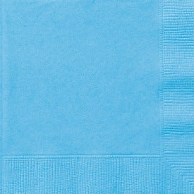 Powder Blue Solid Beverage Napkins, 20ct