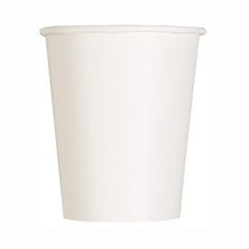 White Solid 9oz Paper Cups, 14ct